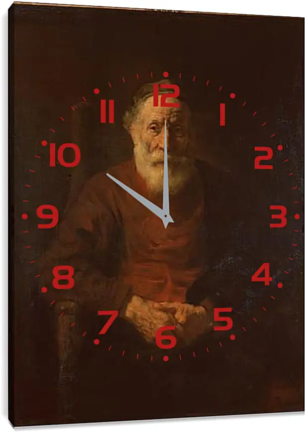 Часы картина - Portrait of an Old Man in Red. Рембрандт