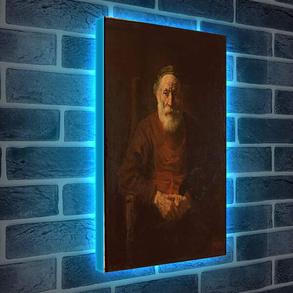 Лайтбокс световая панель - Portrait of an Old Man in Red. Рембрандт