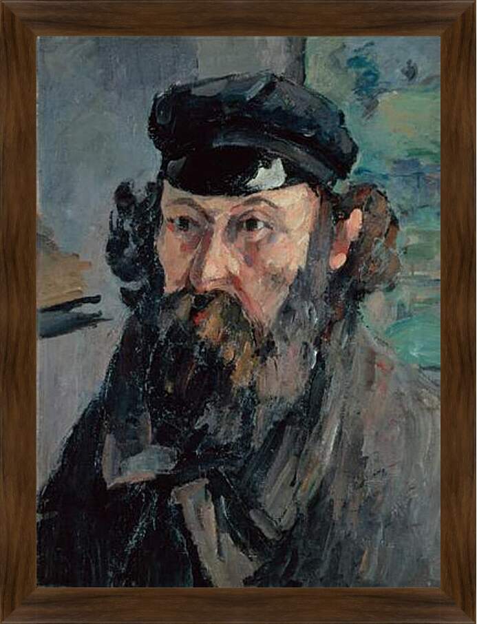 Картина в раме - Self-Portrait in a Casquette. Поль Сезанн