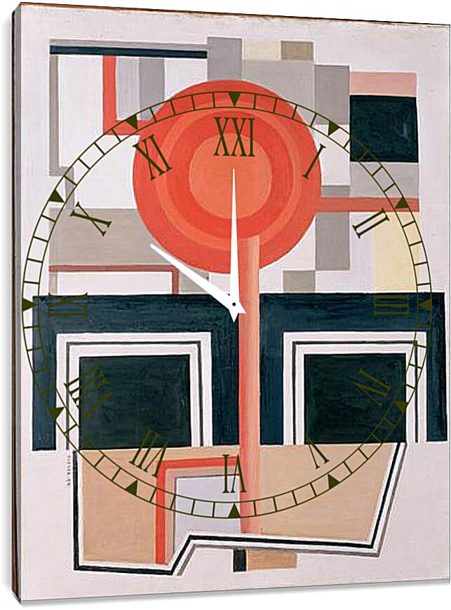 Часы картина - Composition. (Композиция) Фернан Леже