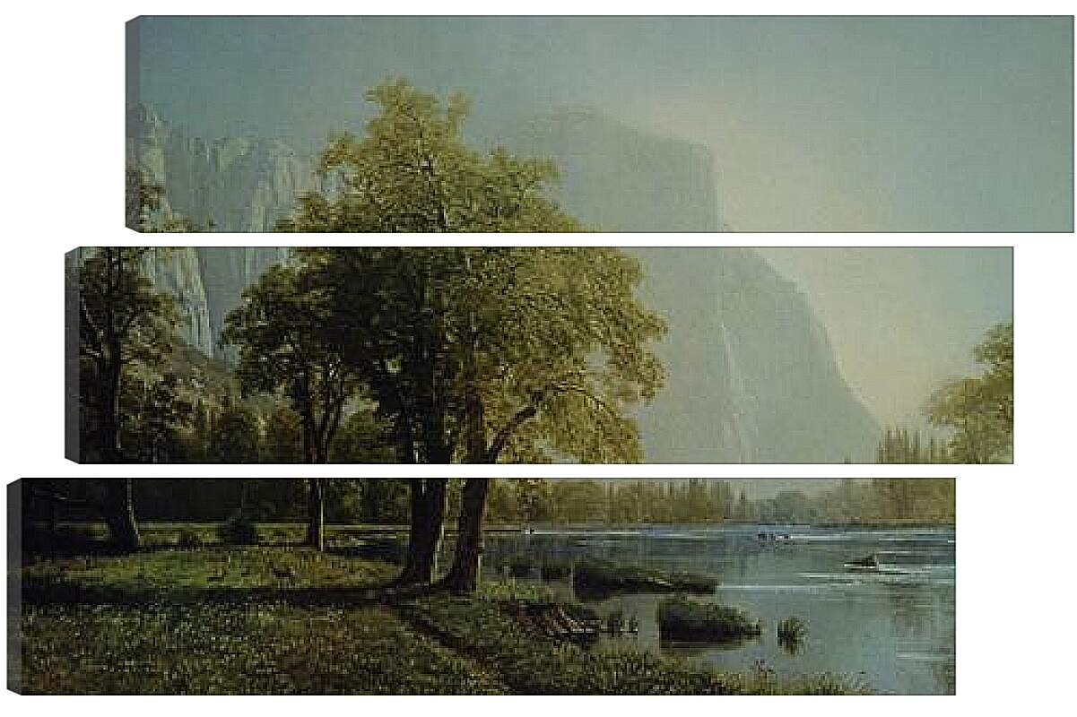 Модульная картина - El Capitan, Yosemite Valley. Эль-Капитан. Альберт Бирштадт