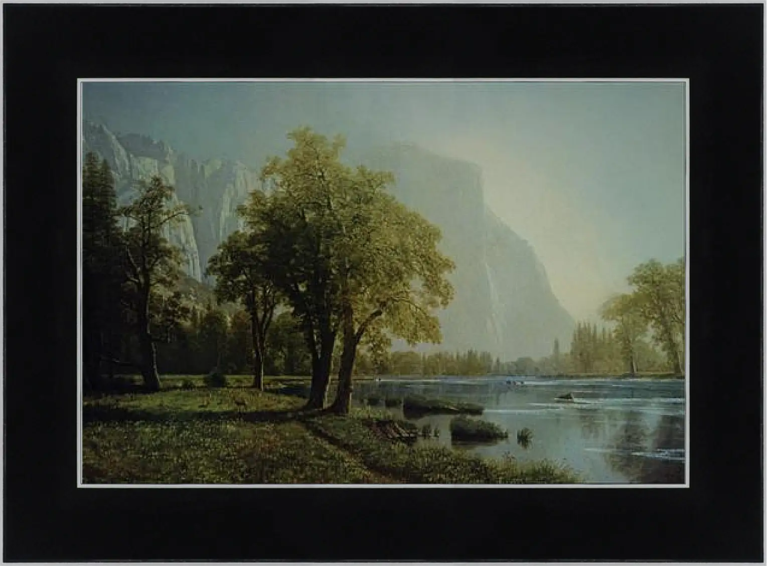 Картина в раме - El Capitan, Yosemite Valley. Эль-Капитан. Альберт Бирштадт