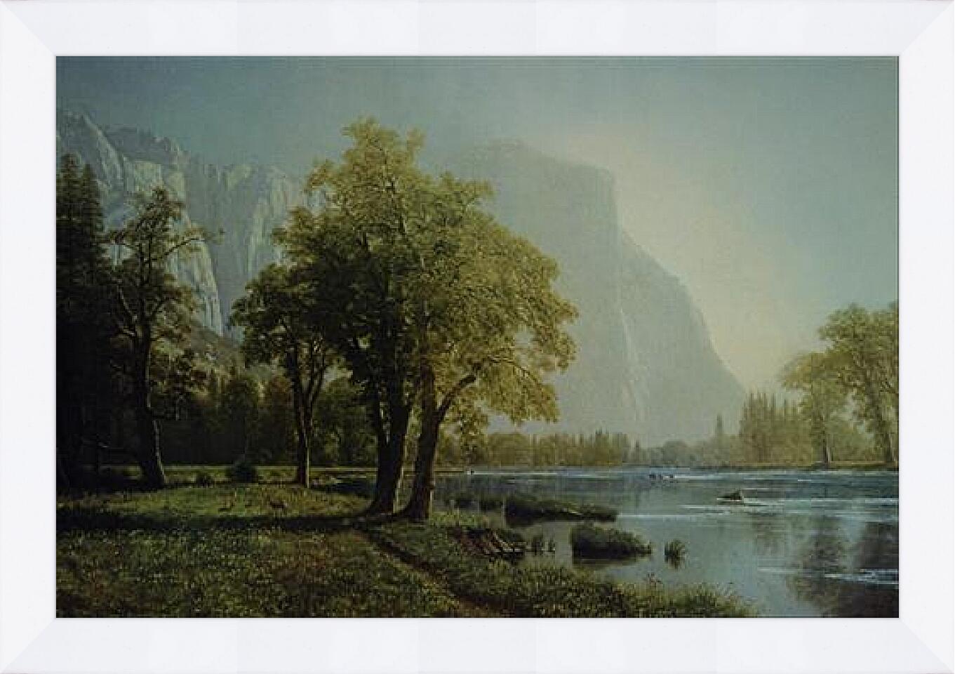 Картина в раме - El Capitan, Yosemite Valley. Эль-Капитан. Альберт Бирштадт