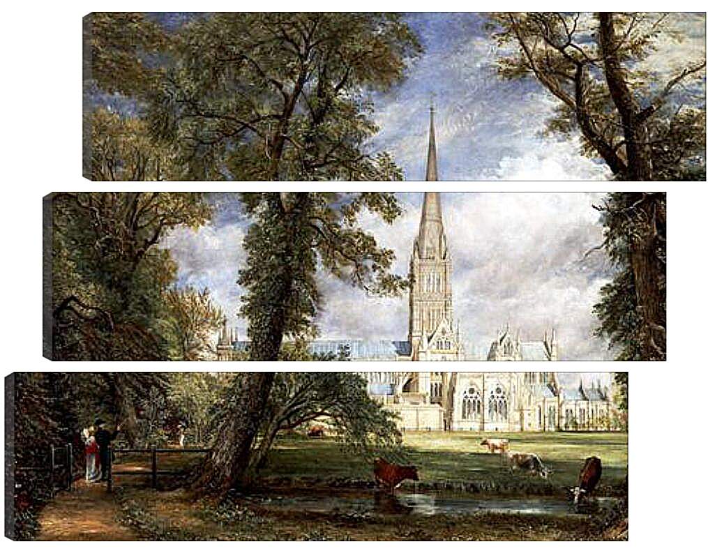 Модульная картина - Salisbury Cathedral. Джон Констебл