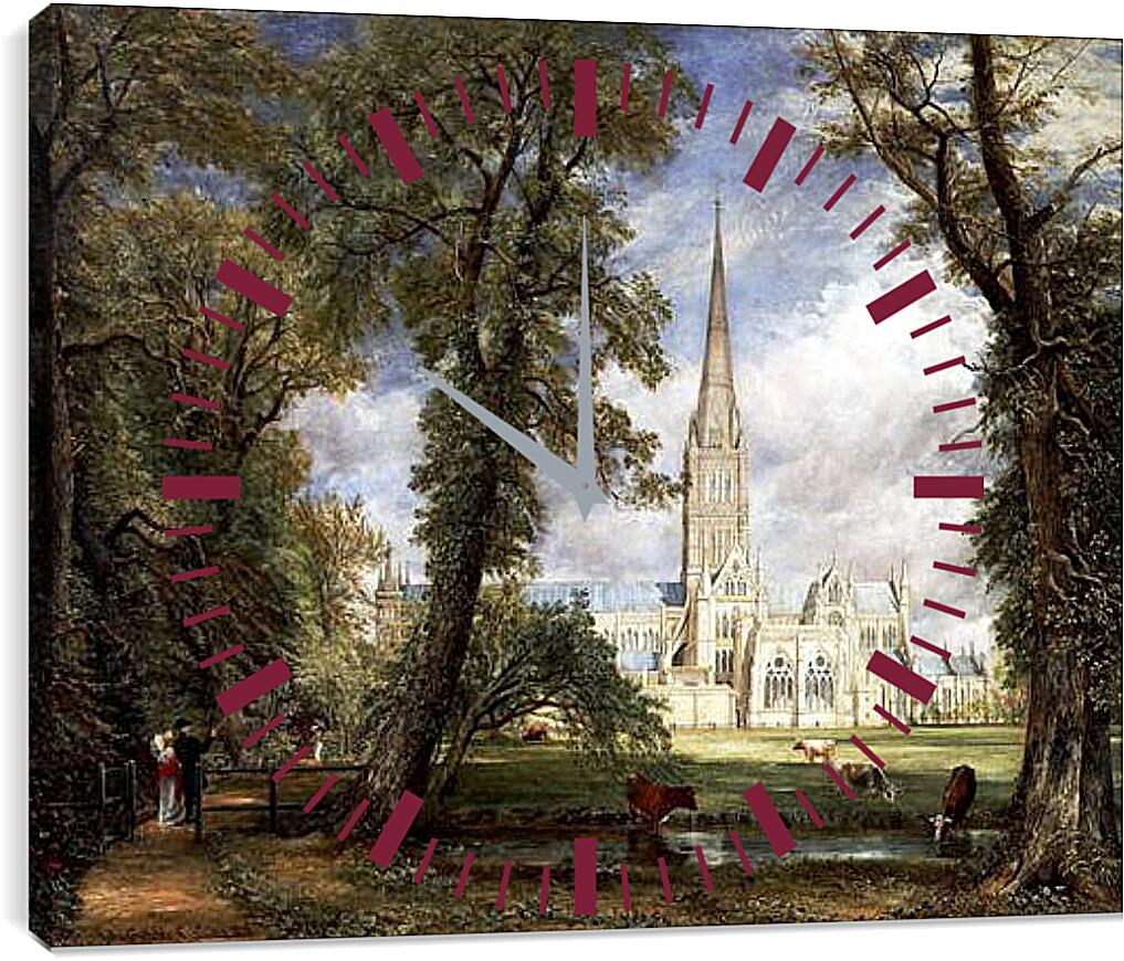 Часы картина - Salisbury Cathedral. Джон Констебл