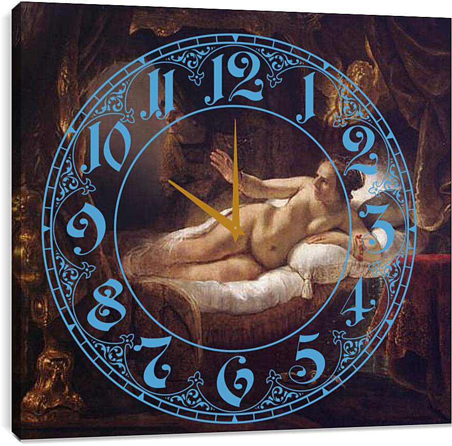 Часы картина - Даная (Эгина). Рембрандт