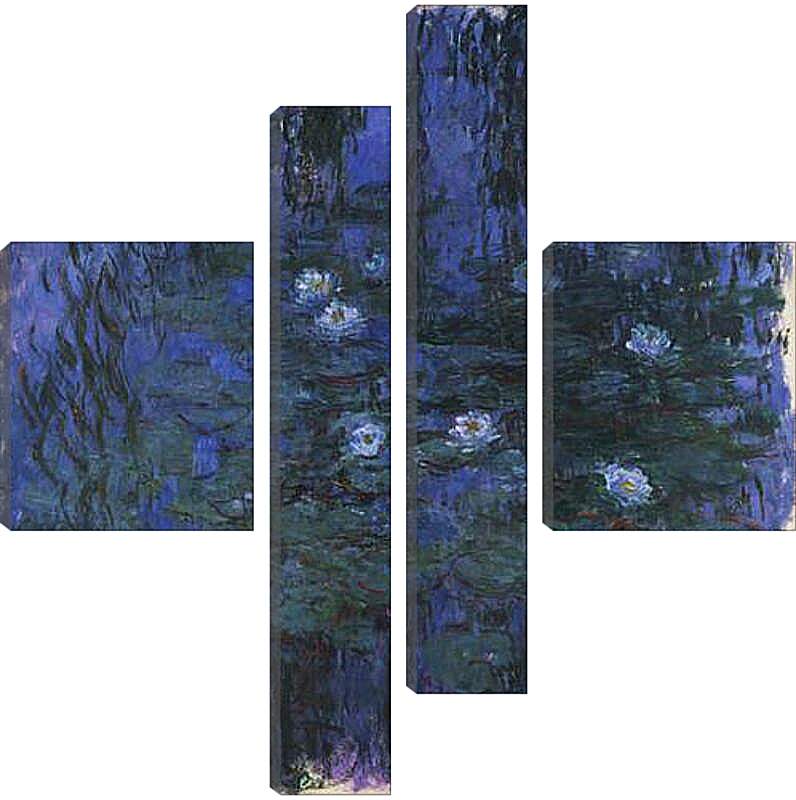 Модульная картина - Кувшинки. Эдуард Мане