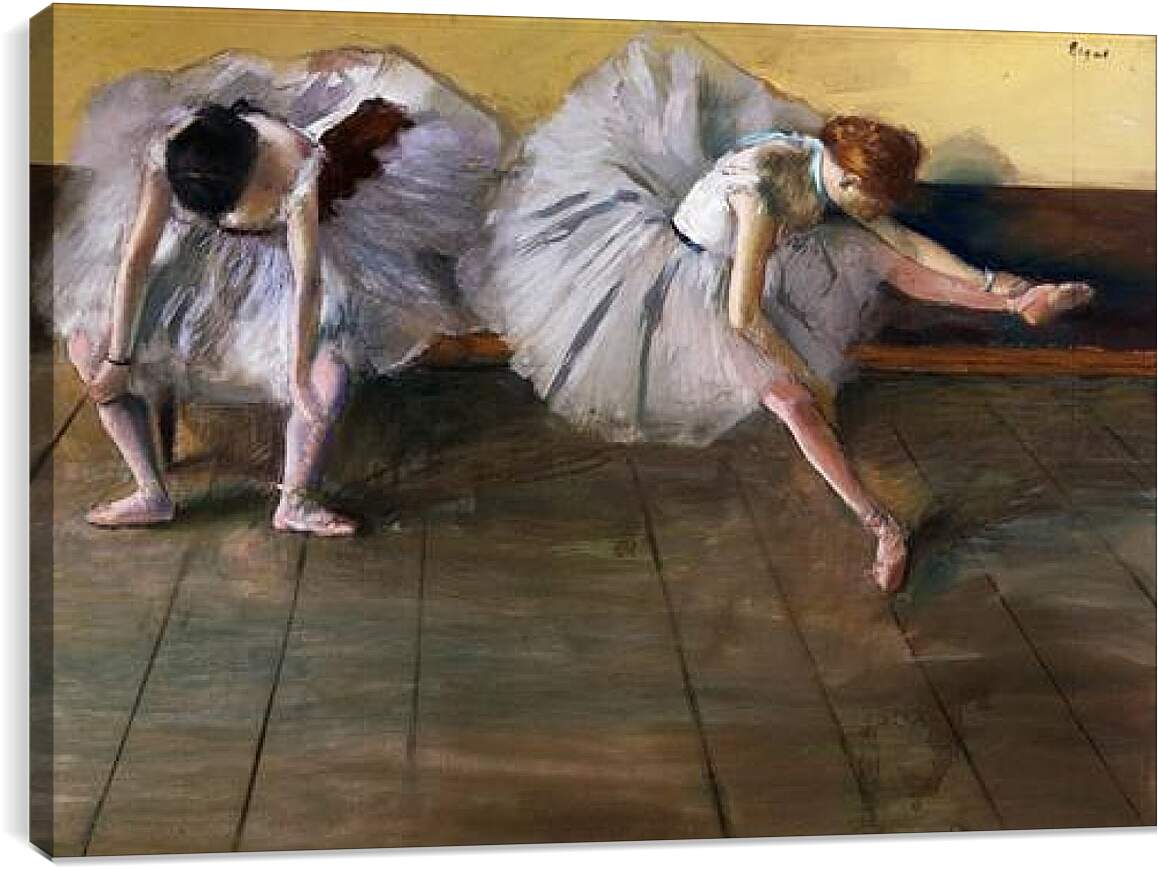 Постер и плакат - Отдыхающие балерины. Эдгар Дега