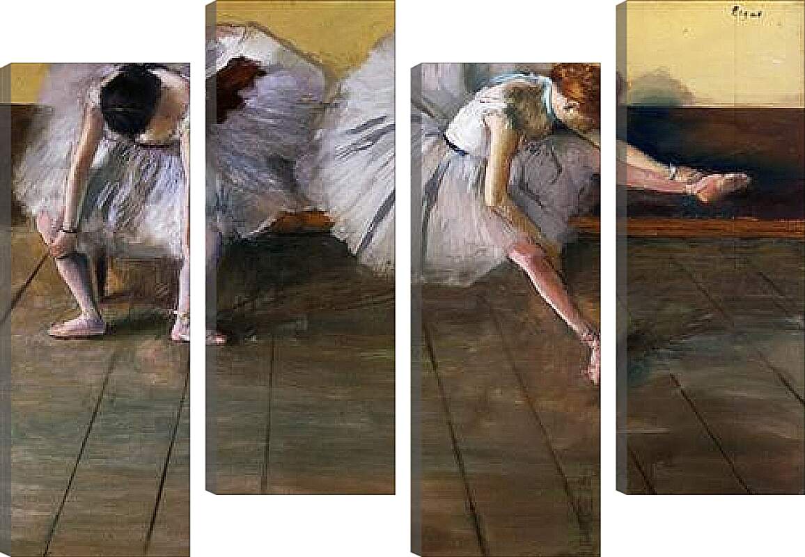 Модульная картина - Отдыхающие балерины. Эдгар Дега