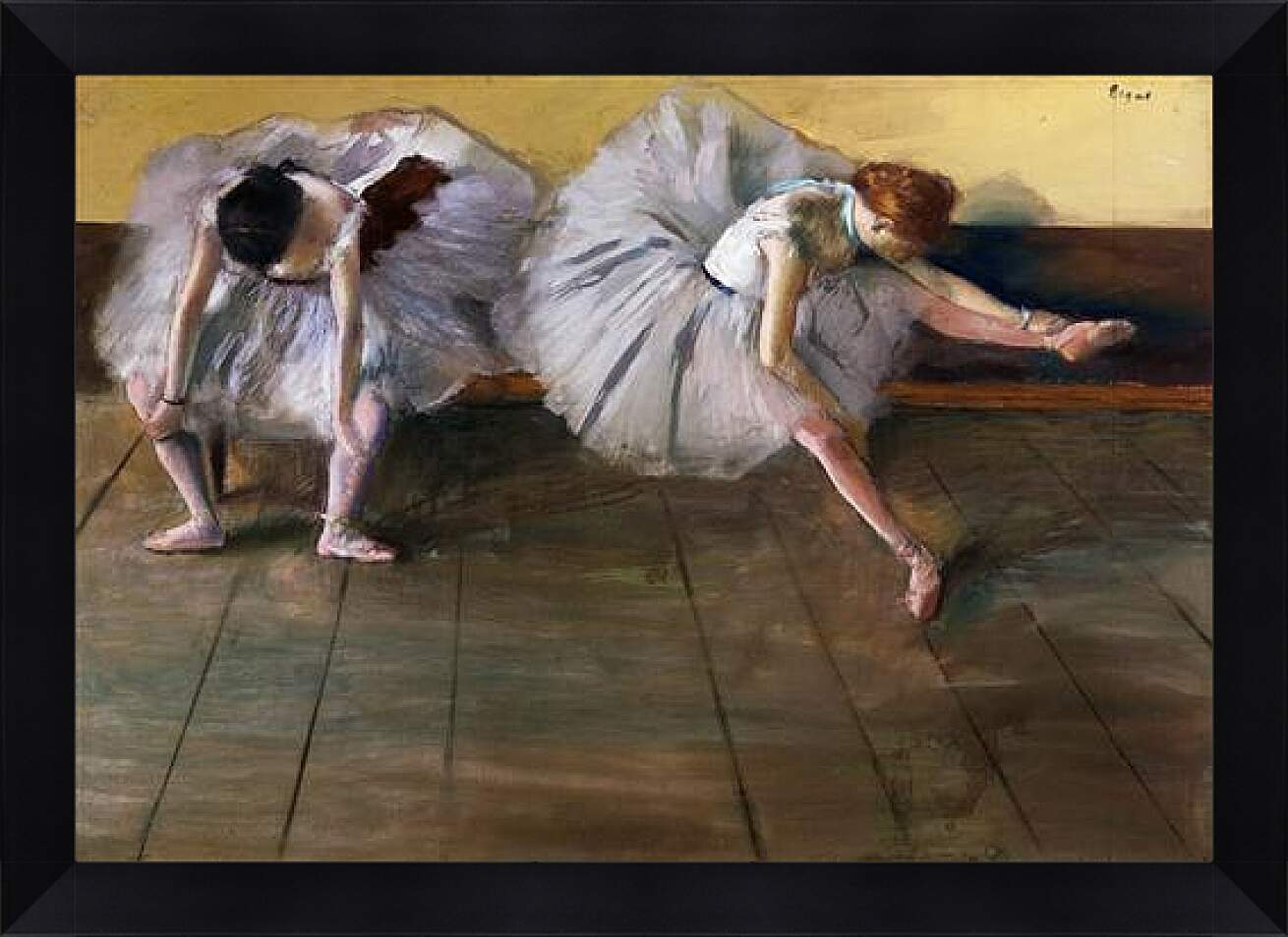 Картина в раме - Отдыхающие балерины. Эдгар Дега