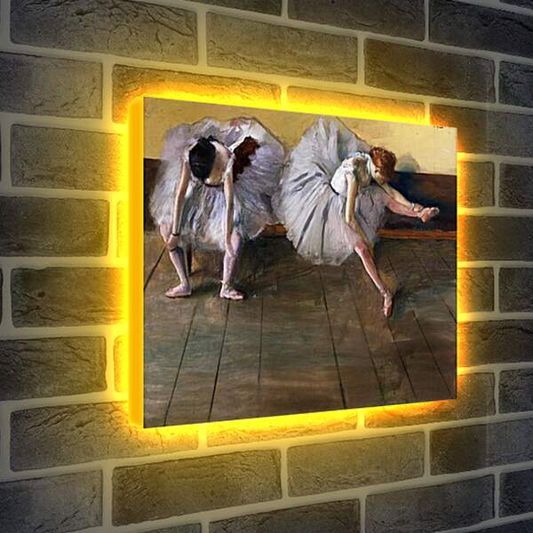 Лайтбокс световая панель - Отдыхающие балерины. Эдгар Дега