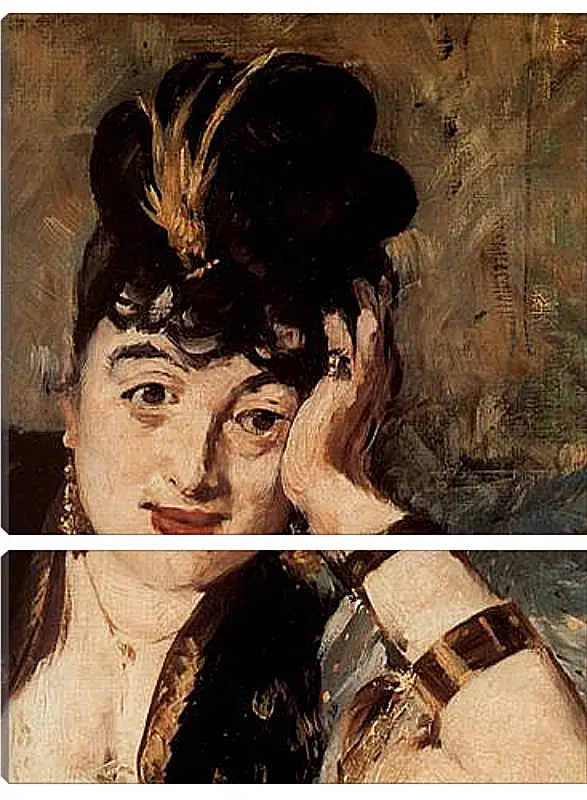 Модульная картина - Woman with Fans (Detail). Эдуард Мане