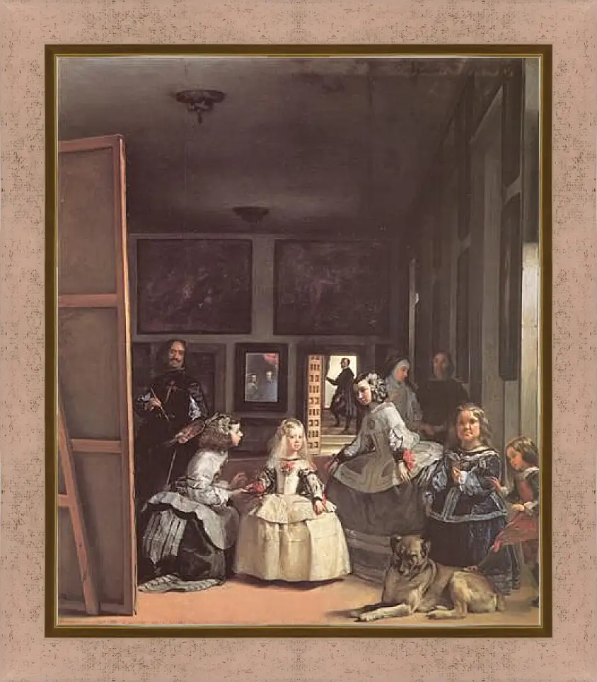 Картина в раме - Las Meninas. Диего Веласкес