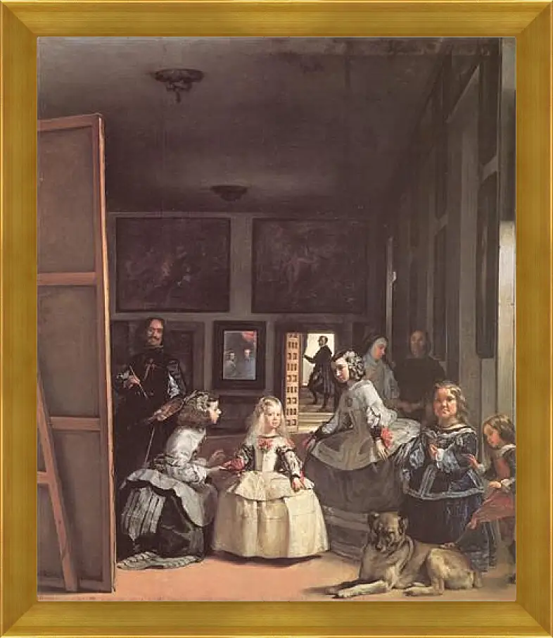Картина в раме - Las Meninas. Диего Веласкес