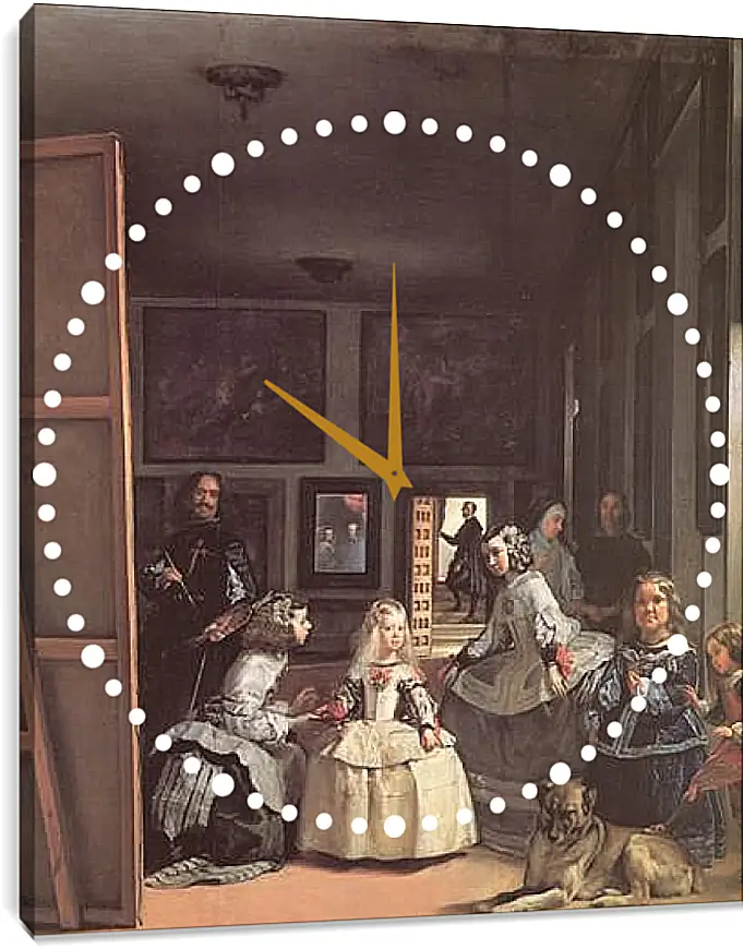 Часы картина - Las Meninas. Диего Веласкес