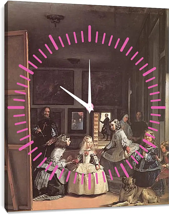 Часы картина - Las Meninas. Диего Веласкес