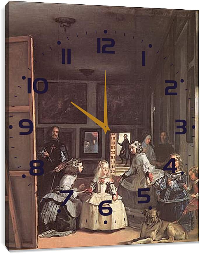 Часы картина - Las Meninas. Диего Веласкес