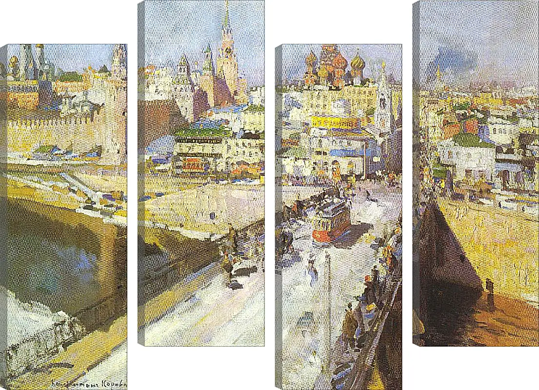 Модульная картина - Москворецкий мост. Коровин Константин