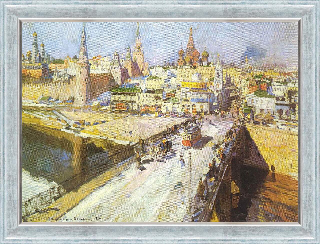 Картина в раме - Москворецкий мост. Коровин Константин