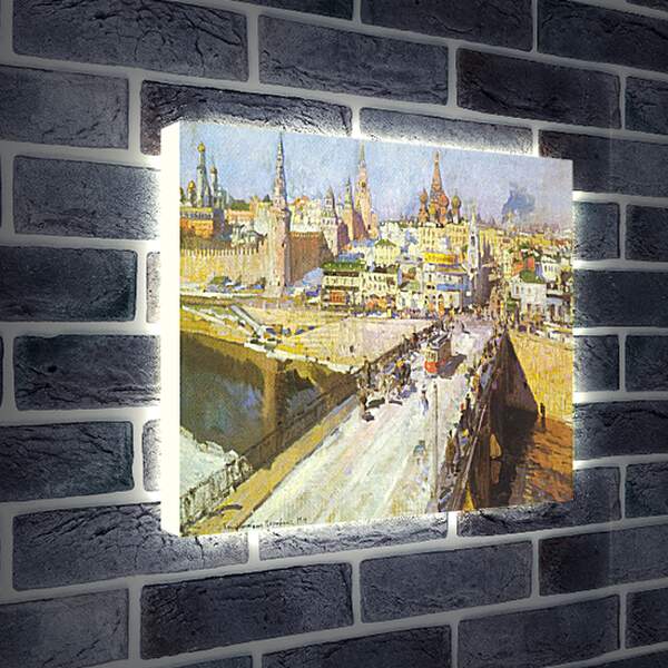Лайтбокс световая панель - Москворецкий мост. Коровин Константин