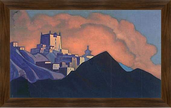 Картина в раме - Монастырь Брахмапутра. Рерих Николай