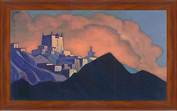 Картина в раме - Монастырь Брахмапутра. Рерих Николай