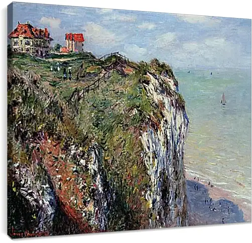 Постер и плакат - The Cliff at Dieppe. Клод Моне