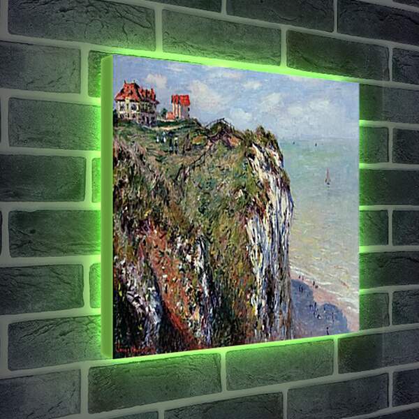 Лайтбокс световая панель - The Cliff at Dieppe. Клод Моне
