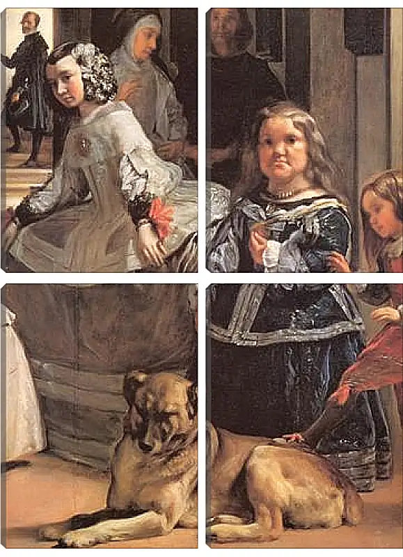 Модульная картина - Las Meninas (Detail) Диего Веласкес