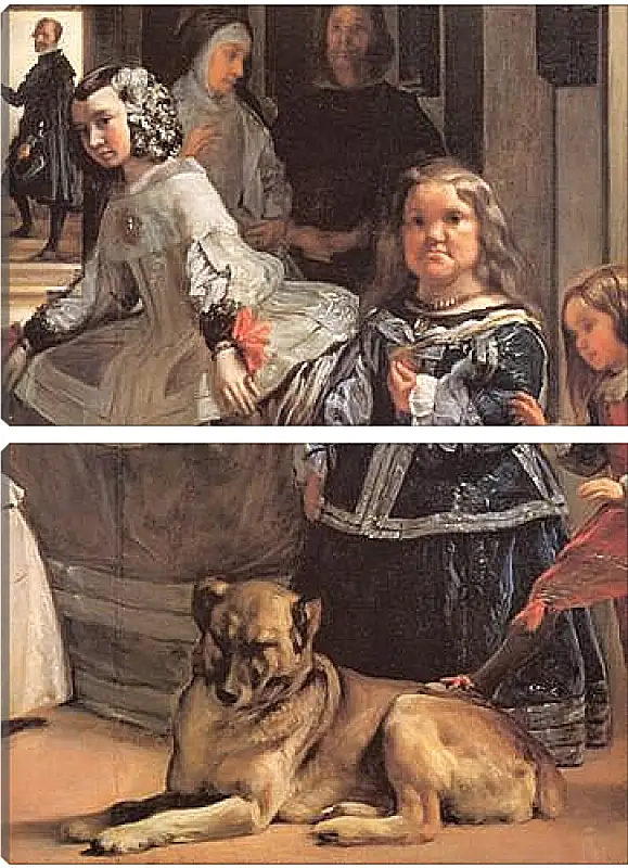 Модульная картина - Las Meninas (Detail) Диего Веласкес