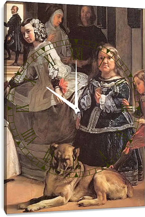 Часы картина - Las Meninas (Detail) Диего Веласкес