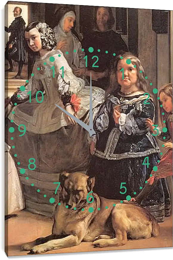 Часы картина - Las Meninas (Detail) Диего Веласкес