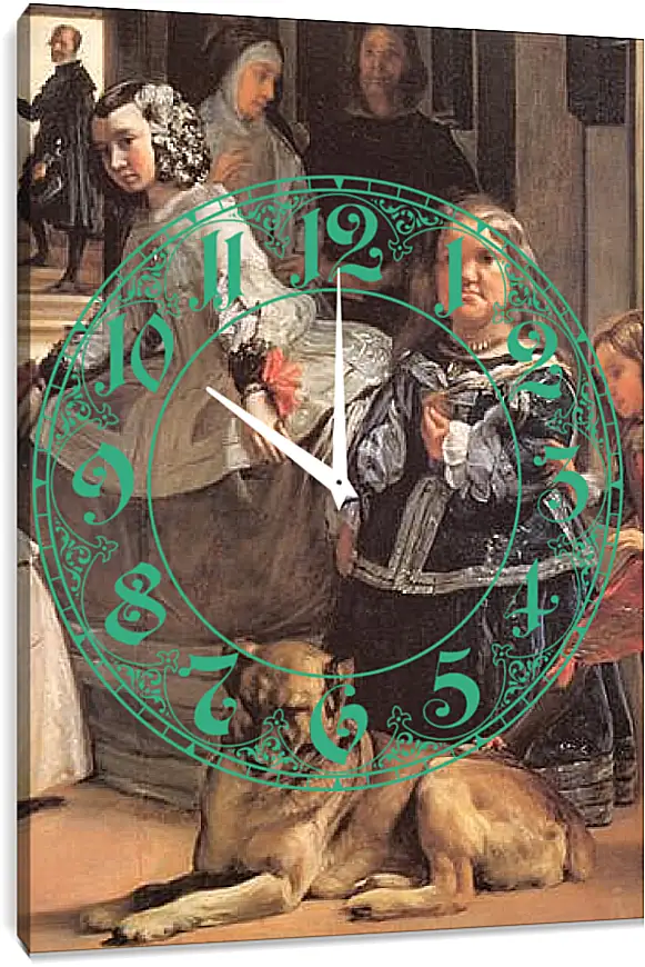 Часы картина - Las Meninas (Detail) Диего Веласкес