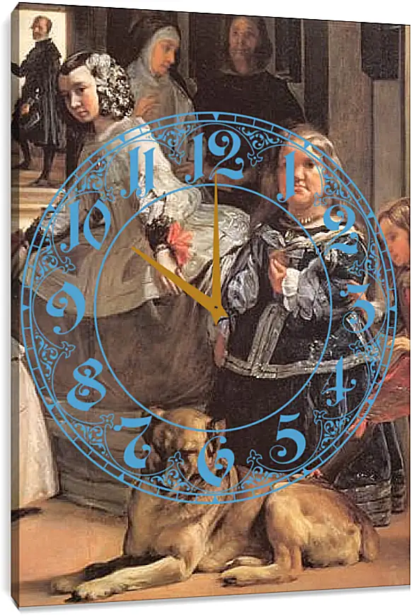 Часы картина - Las Meninas (Detail) Диего Веласкес