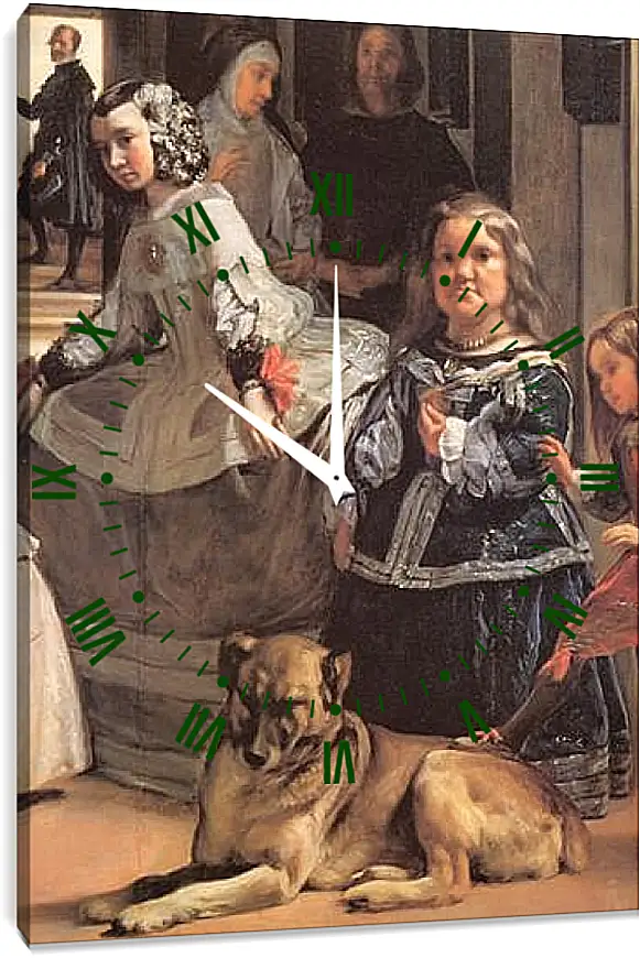 Часы картина - Las Meninas (Detail) Диего Веласкес