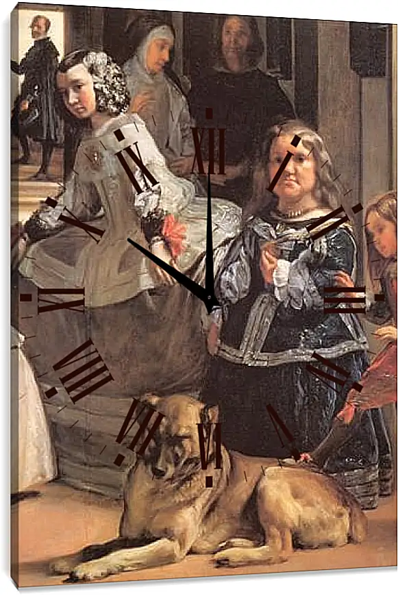 Часы картина - Las Meninas (Detail) Диего Веласкес