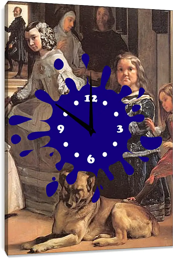 Часы картина - Las Meninas (Detail) Диего Веласкес