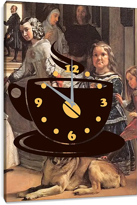 Часы картина - Las Meninas (Detail) Диего Веласкес