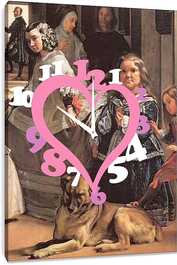 Часы картина - Las Meninas (Detail) Диего Веласкес