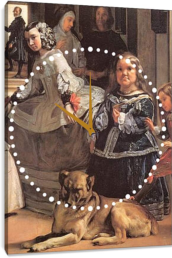 Часы картина - Las Meninas (Detail) Диего Веласкес