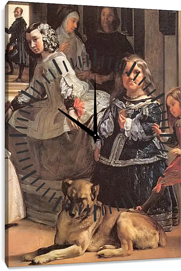 Часы картина - Las Meninas (Detail) Диего Веласкес