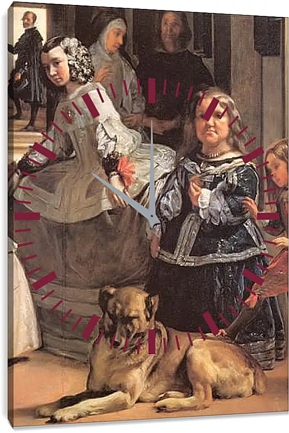 Часы картина - Las Meninas (Detail) Диего Веласкес