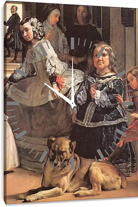 Часы картина - Las Meninas (Detail) Диего Веласкес