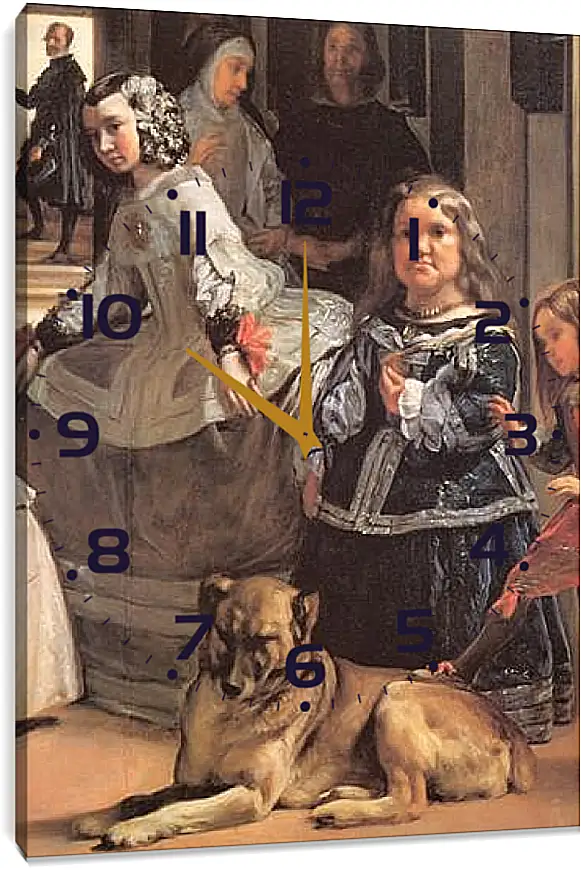 Часы картина - Las Meninas (Detail) Диего Веласкес