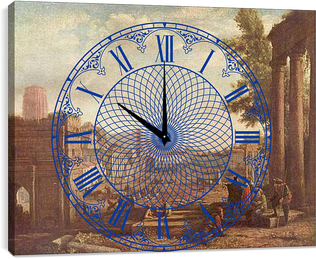 Часы картина - Кампо Ваччино. Лоррен Клод