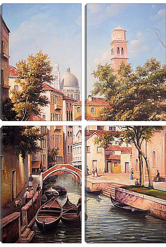 Модульная картина - Спокойная Венеция