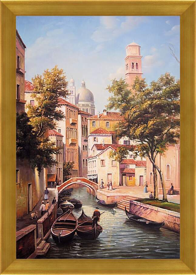 Картина в раме - Спокойная Венеция