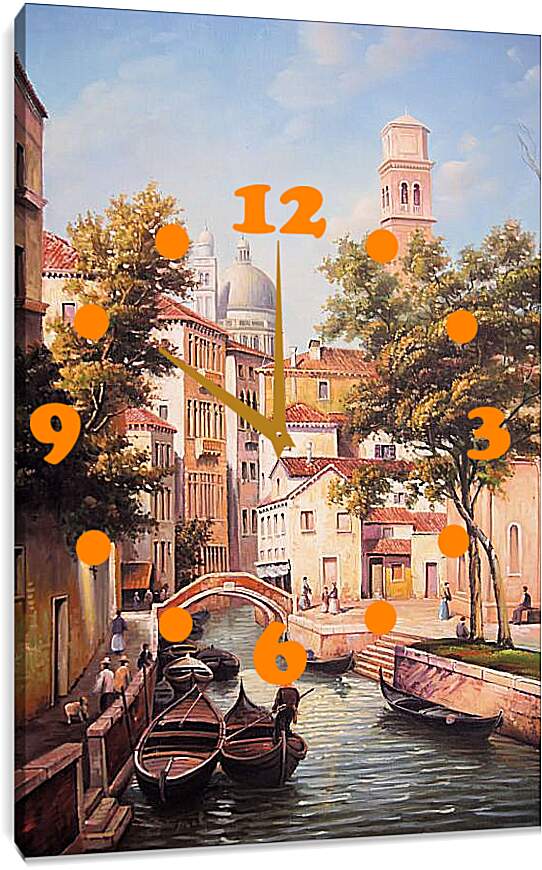 Часы картина - Спокойная Венеция