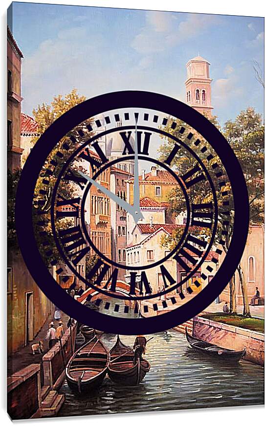Часы картина - Спокойная Венеция