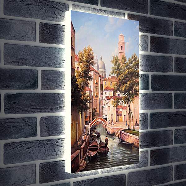 Лайтбокс световая панель - Спокойная Венеция
